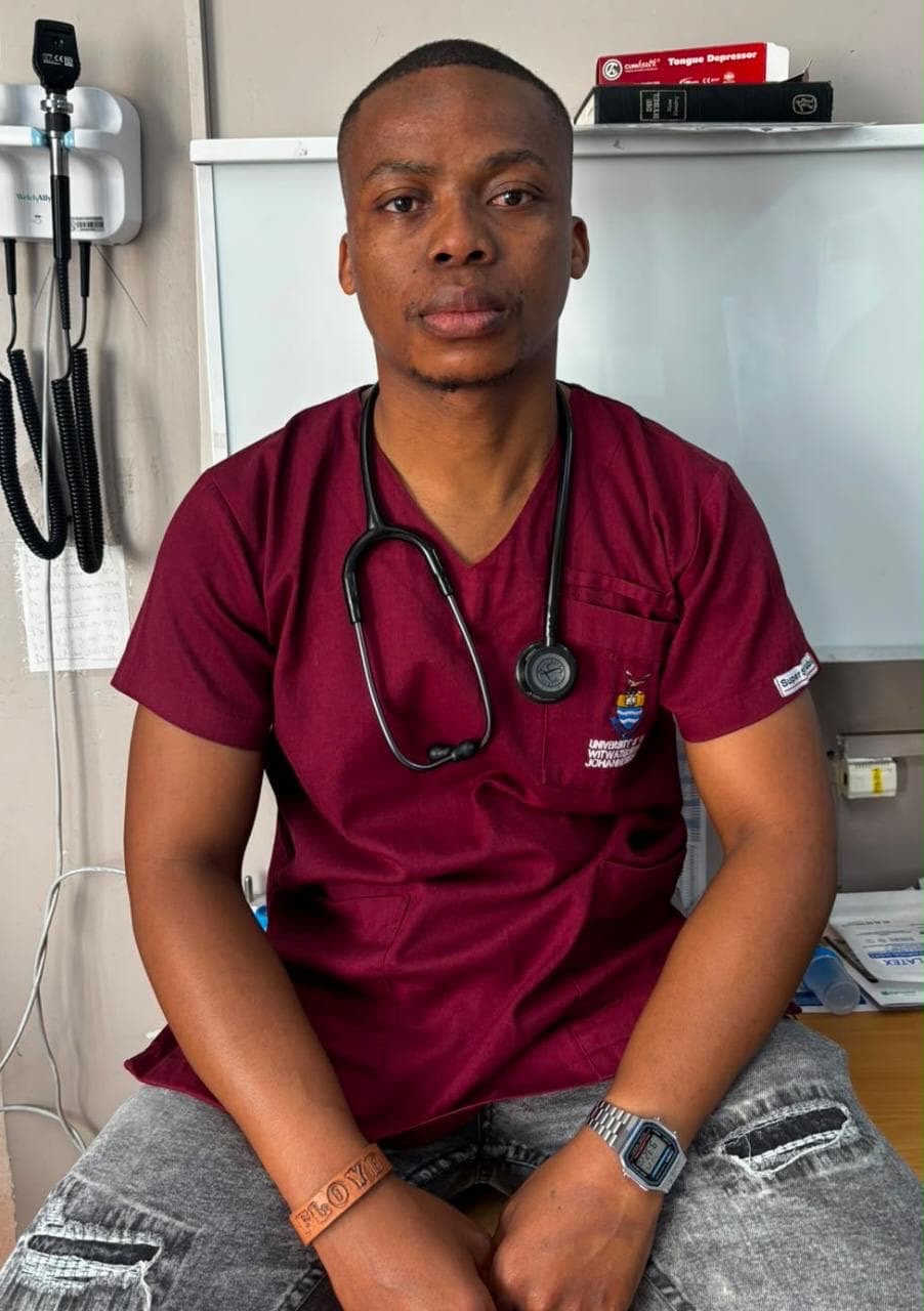 Dr Neo Matontsi in his clinical practice